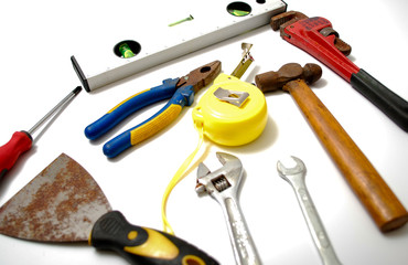 Assorted work and home tools