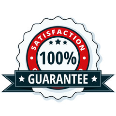 Obraz premium 100% Satisfaction Guaranteed illustration