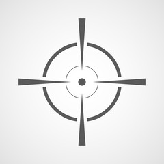 Aim icon. Vector illustration.