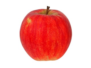 Red apple on white