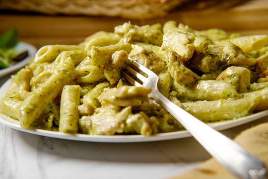 Creamy Pesto Penne Pasta