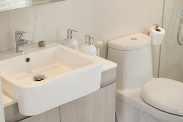 Clean and fresh bathroom