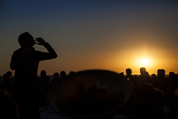Philharmonic orchestra concert at sunset © David Fuentes