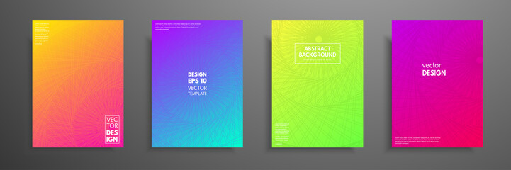 Colorful covers design set. Modern covers template design. Applicable for design covers, pentation, magazines, flyers, annual reports, posters and business cards.