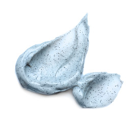 Sample of natural scrub on white background