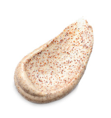 Sample of natural scrub on white background