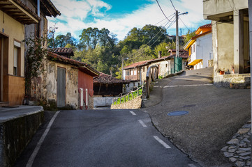 Fototapeta na wymiar Old village in the mountain