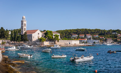 Hvar village scenery in Croatia