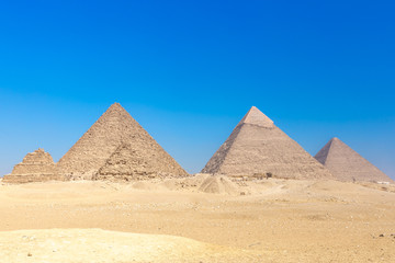 The pyramids at Giza in Egypt
