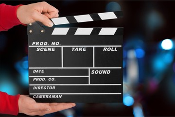 Film slate.