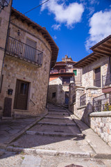 Fototapeta na wymiar Street of village of Vinuesa in Castilla y Leon Spain