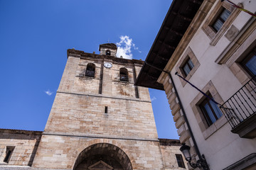 Fototapeta na wymiar Town church of Vinuesa in Castilla y León Spain