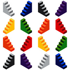 Isometric shapes. Vector