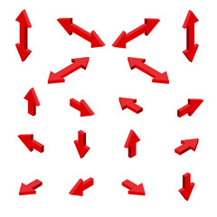 Isometric arrows. Vector