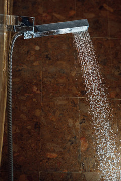 shower douche with water stream
