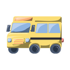Obraz na płótnie Canvas school bus icon over white background, colorful design. vector illustration