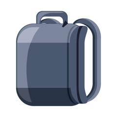 school backpack icon over white background, colorful design. vector illustration