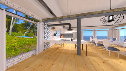 Fototapeta premium リビングルーム