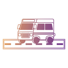 school bus icon over white background, colorful design. vector illustration