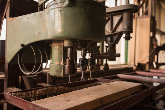 Vintage machine in workshop