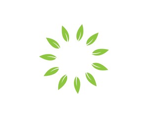 Tree leaf vector logo design