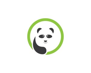 Obraz premium panda ilustration logo vector