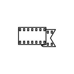camera roll icon. Element of simple icon for websites, web design, mobile app, info graphics. Thin line icon for website design and development, app development