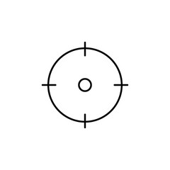 target icon. Element of simple icon for websites, web design, mobile app, info graphics. Thin line icon for website design and development, app development