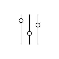 mixer switches icon. Element of simple icon for websites, web design, mobile app, info graphics. Thin line icon for website design and development, app development