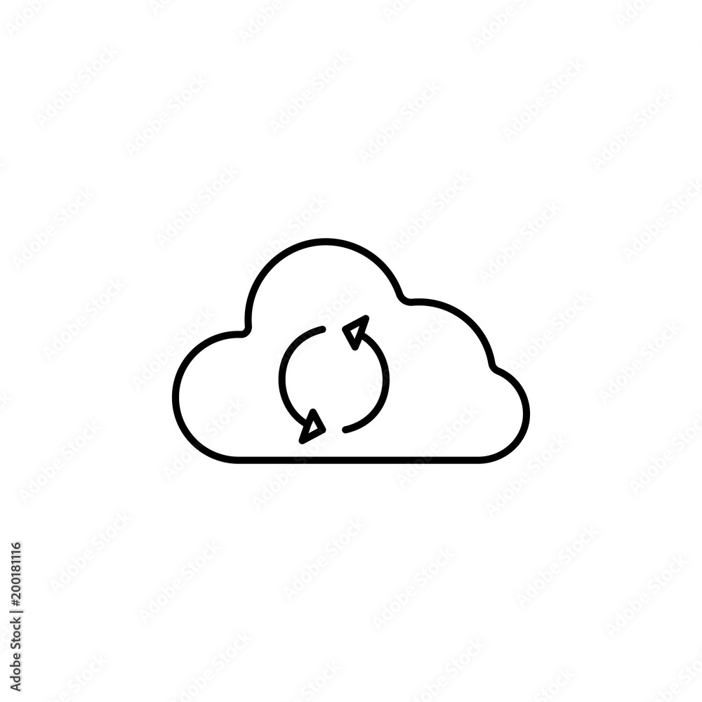 Poster cloud exchange icon. element of simple icon for websites, web design, mobile app, info graphics. thi