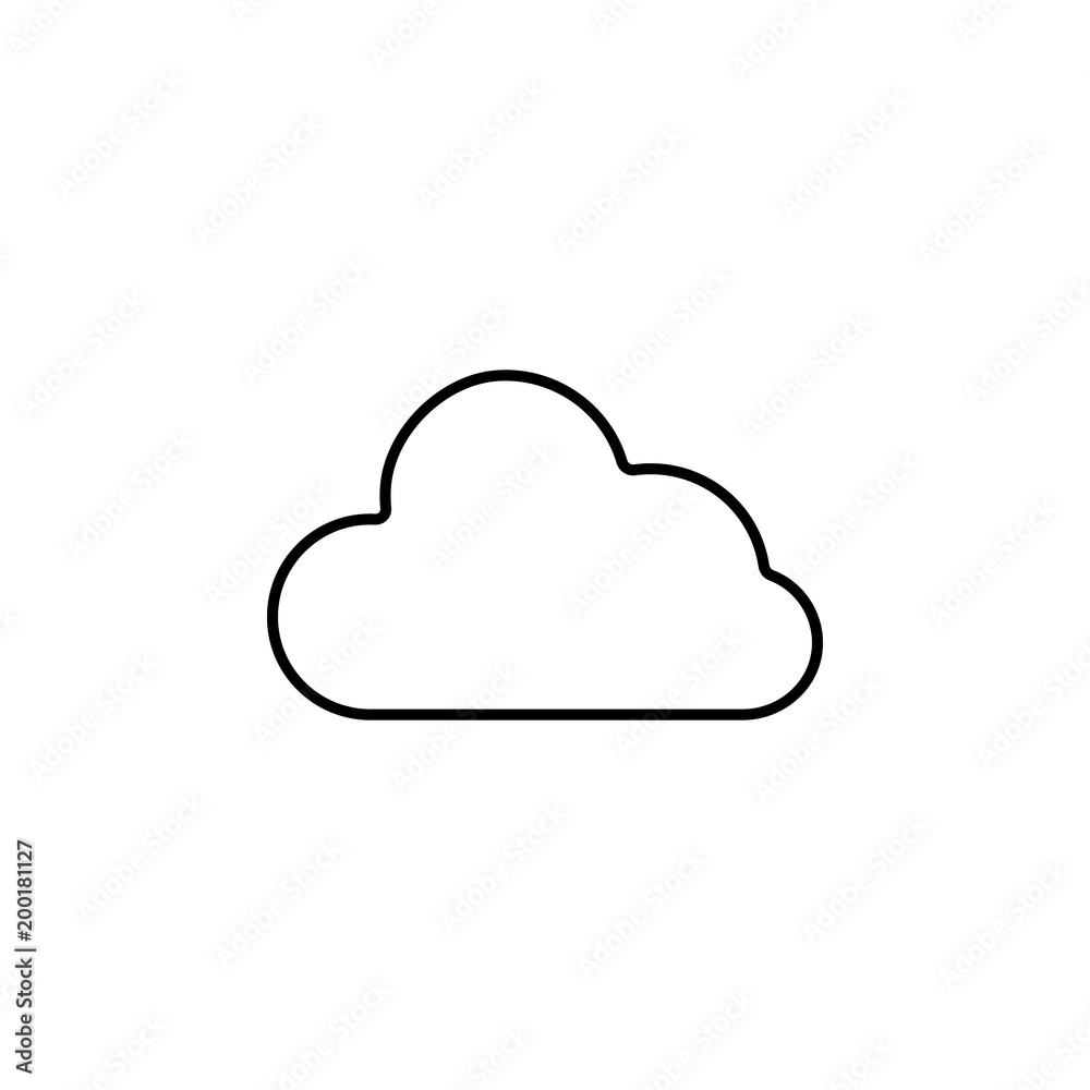 Poster cloud icon. element of simple icon for websites, web design, mobile app, info graphics. thin line ic