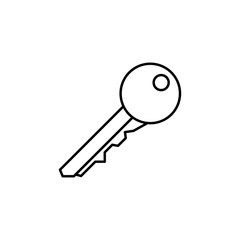 key icon. Element of simple icon for websites, web design, mobile app, info graphics. Thin line icon for website design and development, app development