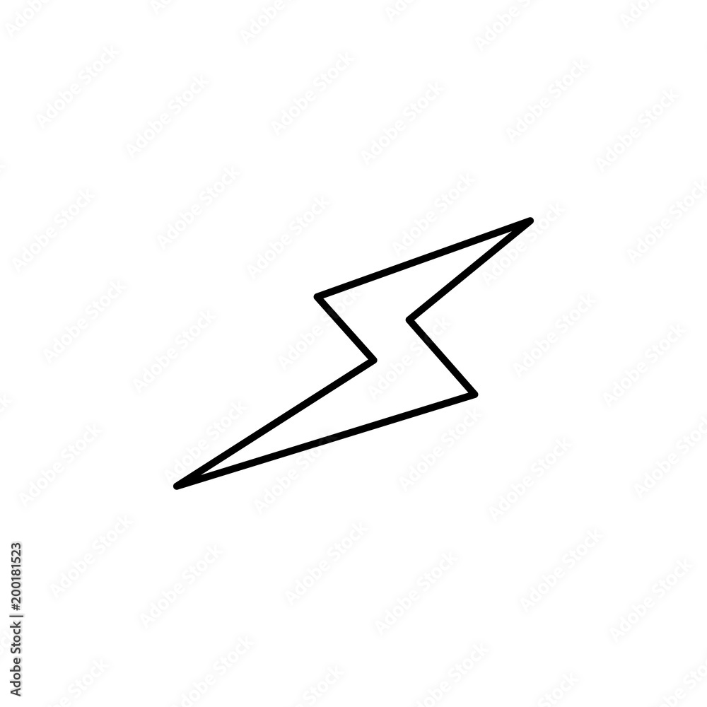 Poster lightning icon. element of simple icon for websites, web design, mobile app, info graphics. thin lin