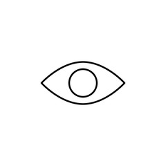 eye icon. Element of simple icon for websites, web design, mobile app, info graphics. Thin line icon for website design and development, app development