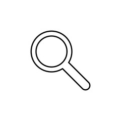 magnifier icon. Element of simple icon for websites, web design, mobile app, info graphics. Thin line icon for website design and development, app development