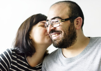 Fototapeta premium Happy sweet couple in love