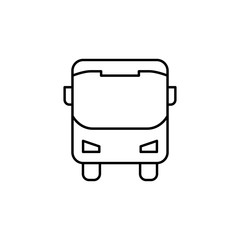 bus icon. Element of simple icon for websites, web design, mobile app, info graphics. Thin line icon for website design and development, app development
