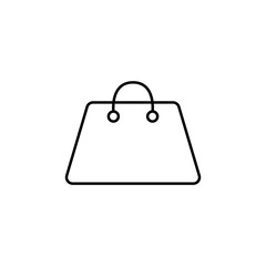 Lady's bag icon. Element of simple icon for websites, web design, mobile app, info graphics. Thin line icon for website design and development, app development
