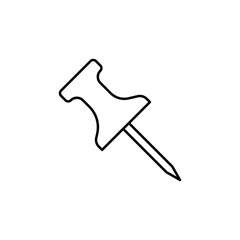 needle pin icon. Element of simple icon for websites, web design, mobile app, info graphics. Thin line icon for website design and development, app development