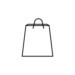 shopping bag icon. Element of simple icon for websites, web design, mobile app, info graphics. Thin line icon for website design and development, app development