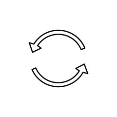 circular arrows icon. Element of simple icon for websites, web design, mobile app, info graphics. Thin line icon for website design and development, app development