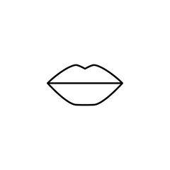 lips icon. Element of simple icon for websites, web design, mobile app, info graphics. Thin line icon for website design and development, app development