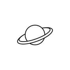 Saturn icon. Element of simple icon for websites, web design, mobile app, info graphics. Thin line icon for website design and development, app development