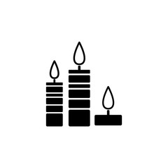 burning candles icon. Element of simple icon for websites, web design, mobile app, info graphics. Signs and symbols collection icon for design and development