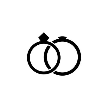 wedding rings icon. Element of simple icon for websites, web design, mobile app, info graphics. Signs and symbols collection icon for design and development