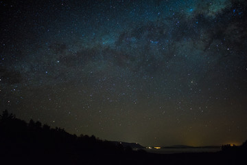 Milky way over the Calafquen lake