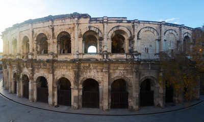 Fototapeta na wymiar Arena of Nimes, France