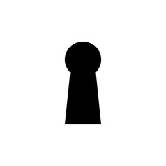 keyhole icon. Element of simple icon for websites, web design, mobile app, info graphics. Signs and symbols collection icon for design and development