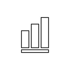 growth chart icon. Element of simple icon for websites, web design, mobile app, info graphics. Thin line icon for website design and development, app development