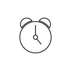 alarm clock icon. Element of simple icon for websites, web design, mobile app, info graphics. Thin line icon for website design and development, app development